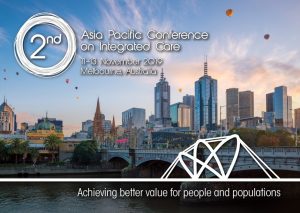 APIC2 – 2nd Asia Pacific Conference on Integrated Care logo against the background of Melbourne's CBD skyline