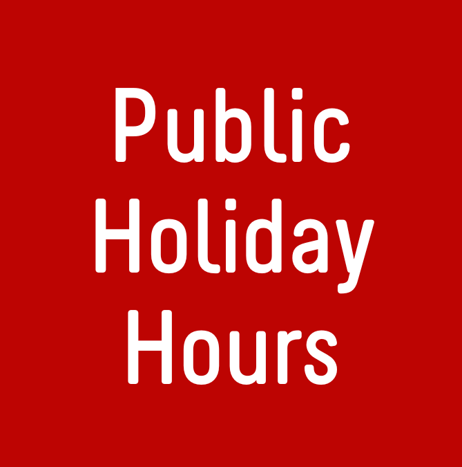 Public Holiday Hours
