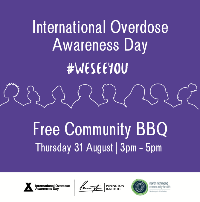 Join us for International Overdose Awareness Day at NRCH