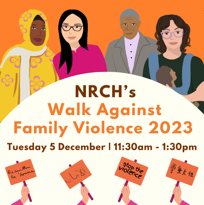 Join us for NRCH’s Walk Against Family Violence